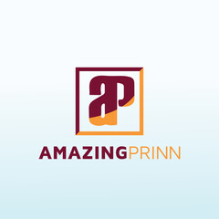 lletter AP vector logo design