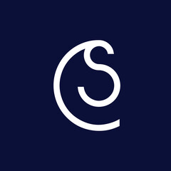 CS Logo Design , Initial Based CS Icon