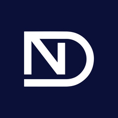 ND Logo Design , Initial Based ND Icon