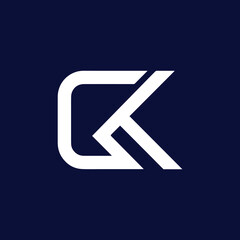 Fototapeta premium GK CK Logo Design , Initial Based CK GK Icon