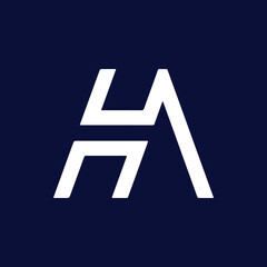 HA Logo Design , Initial Based HA Icon