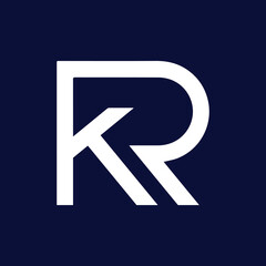 KR Logo Design , Initial Based KR Icon
