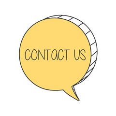 Contact us on speech bubble.