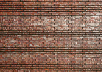 Brick wall background. Red brick wall as background.
