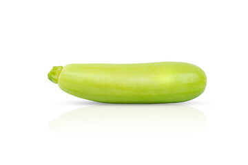 A young squash is isolated on a white background