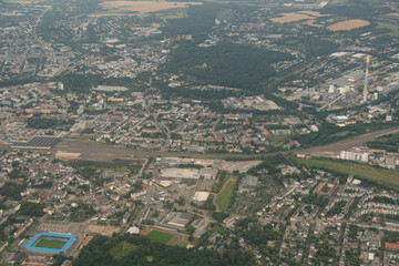Fototapeta na wymiar City of Chemnitz in Germany seen from above