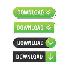Download file icon. Document downloading concept. Trendy flat design graphic with long shadow. Vector illustration.