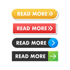 Fototapeta premium Read more web site button. Vector stock illustration.