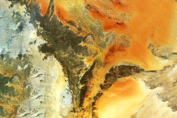 Dry climate, drought from space. Elements of this image furnished by NASA