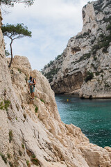 France Mediterranean Calanque Fjords Cliffs Hiking Father Son Backpacking 