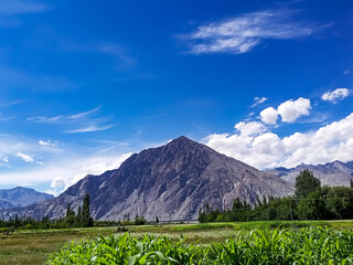 mountains and clouds