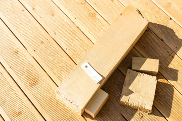 wooden products with boards, home improvement