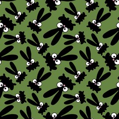 Easter cartoon rabbit seamless pattern for fabrics and textiles and packaging and wrapping paper and 2023 new year