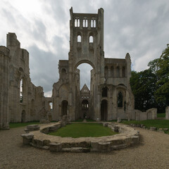 Fototapeta na wymiar Ruin of the monastery with the Abbey Jumieges, Normandy, France