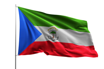 flag real realistic fabric flying wave shine country nation national pole hd transparent png EQUATORIAL GUINEA