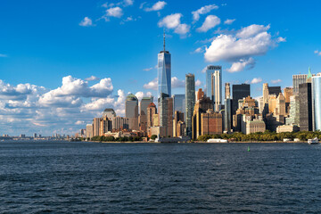 Manhattan cityscape view in new york