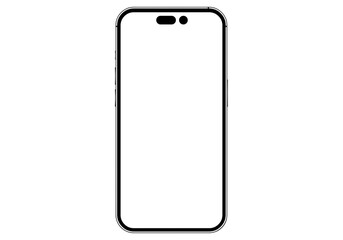 Realistic mobile phone frame, Generation 14 only mockup, template. Isolated stock illustration for composing 