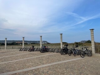 Parked bikes