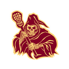 Grim Reaper Lacrosse Defense Pole Retro