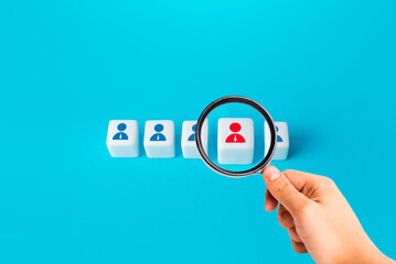 Review of a potential candidate. The employer chooses a recruit. Talented and promising. Leadership...