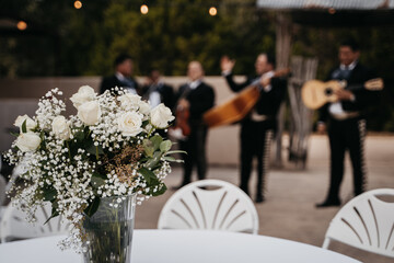 Mariachis at a wedding