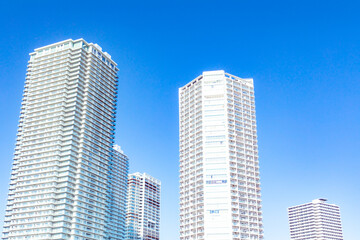 Fototapeta na wymiar Tower block, Skyscraper, City