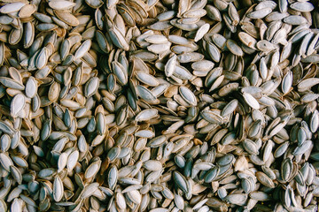 Pumpkin seeds texture background