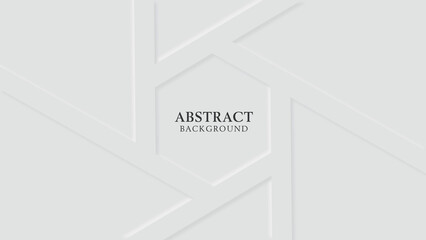 Abstract background with white neomorphism design for business presentation.