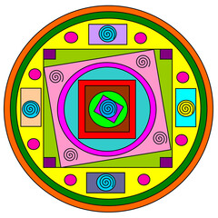 Fototapeta premium colorfull mandala