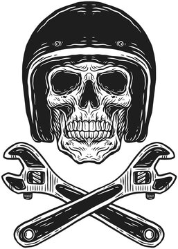 Skull Helmet Dark illustration Beast Skull Bones Head Hand drawn Hatching