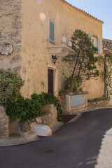 Fototapeta na wymiar France Italy European Village Vines Medieval Travel Architecture