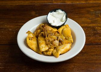 Pierogis in a bowl