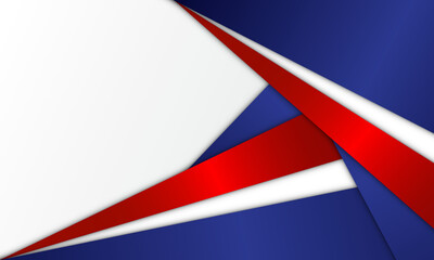 Modern abstract background blue and red with white colorful