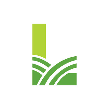 Letter L Agriculture Logo. Agro Farm Logo Based on Alphabet for Bakery, Bread, Cake, Cafe, Pastry, Home Industries Business Identity