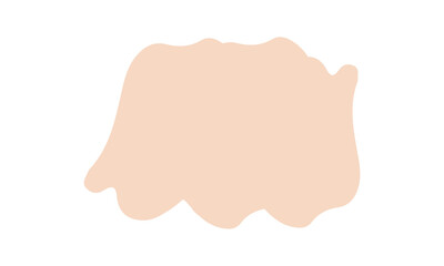 peach blob abstract