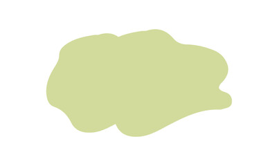 olive green blobs abstract