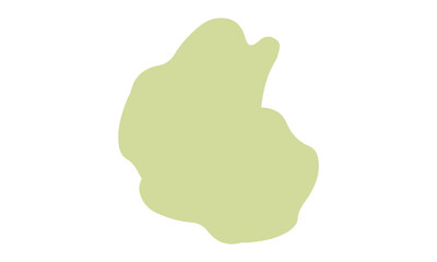 olive green blobs abstract