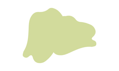 olive green blobs abstract