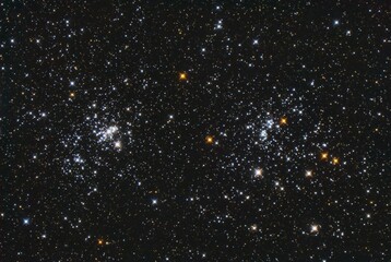 Doppio Ammasso del Perseo NGC869
è un ammasso aperto della costellazione del Perseo, ben conosciuto per essere uno dei due ammassi della celebre coppia nota come Ammasso Doppio di Perseo. - obrazy, fototapety, plakaty