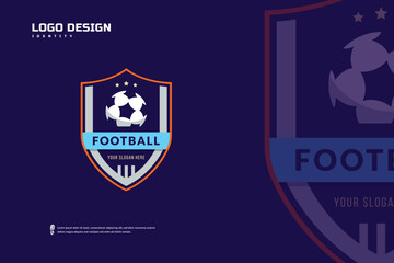 Soccer Football Badge Logo, Sport Team Identity vector. Soccer tournament template, E-Sport badge design