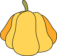 Autumn Pumpkin, Autumn or Fall Animal, illustration