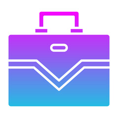 Briefcase Glyph Gradient Icon