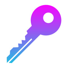 Key Glyph Gradient Icon