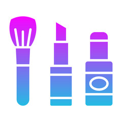 Make Up Glyph Gradient Icon