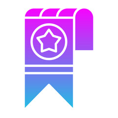 Bookmark Glyph Gradient Icon