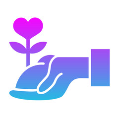 Growth Glyph Gradient Icon