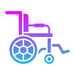 Handicapped Glyph Gradient Icon