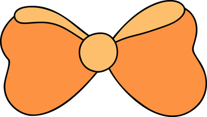 Bow, Autumn or Fall Animal decor, Digital paint illustration