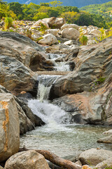 waterfall in the mountains
