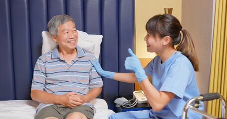 Senior home healthcare concept